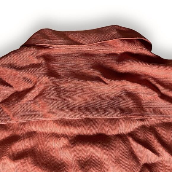 Tommy Bahama Relax Button Down 100% Silk Salmon Hawaiian Shirt Men’s Size XXL - Picture 6 of 6